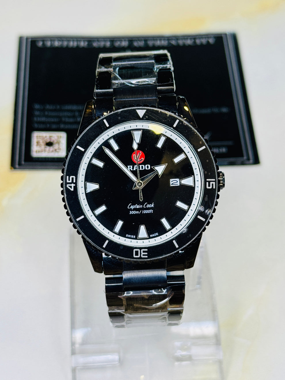 All Black Rado Captain Cook Watch